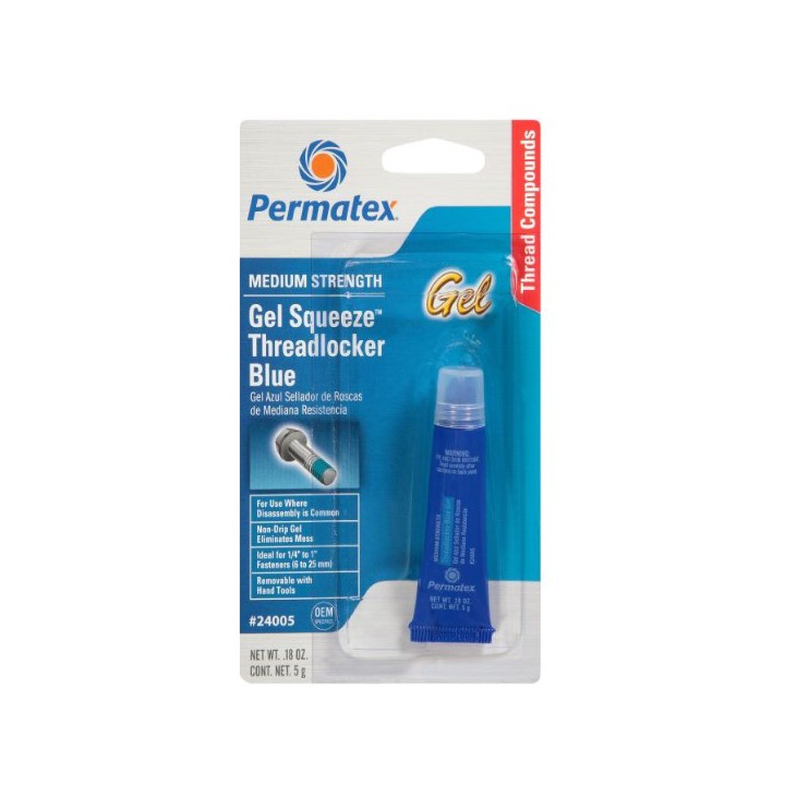 Permatex 24005 MEDIUM STRENGTH THREADLOCKER BLUE GEL