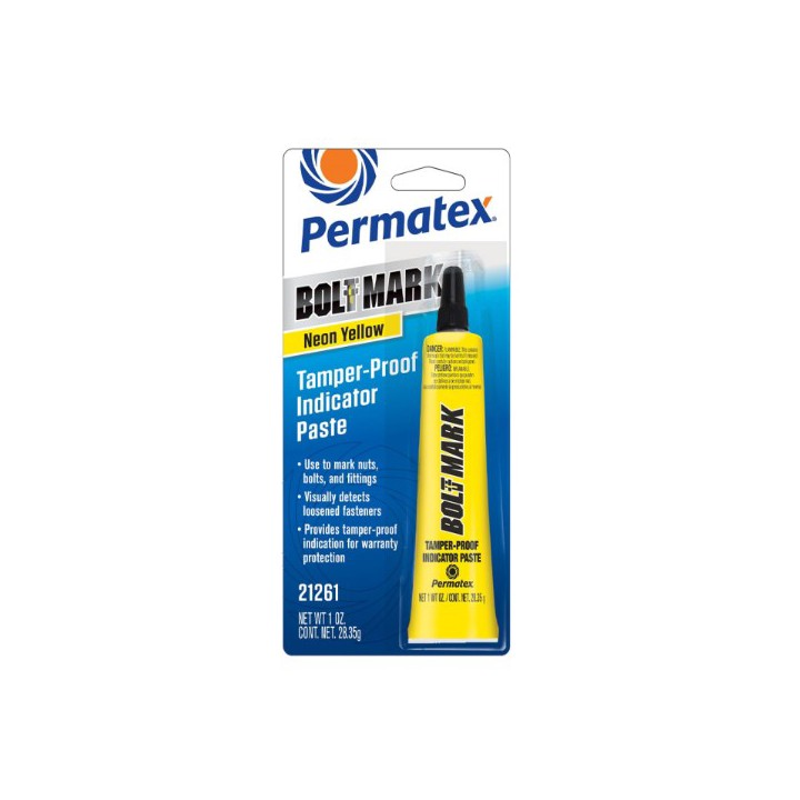 Permatex 21261 BOLT MARK INDICATOR YELLOW