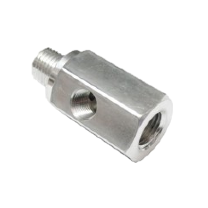 VDO 415-030 Adaptor Block Extension - 50mm with "T" Connection - 2x M14X1.5, 1x M10X1