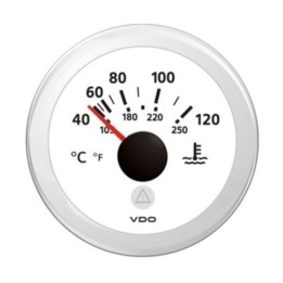 VDO Temperature Gauge - Viewline 52mm 12V/24V 40°C - 120°C Coolant