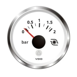 VDO Pressure Gauge - Viewline 52mm 2 Bar Turbo Pressure 12V/24V