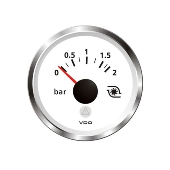 VDO A2C59514228 Pressure Gauge - Viewline 52mm 2 Bar Turbo Pressure 12V/24V