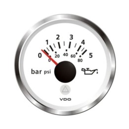 VDO Pressure Gauge - Viewline 52mm 5 Bar Oil Pressure 12V/24V