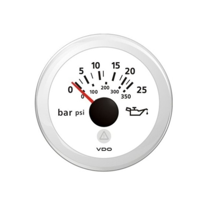 VDO A2C59514206 Pressure Gauge - Viewline 52mm 25 Bar Oil Pressure 12V/24V