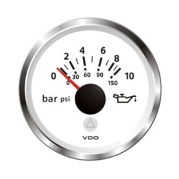 VDO Pressure Gauge - Viewline 52mm 10 Bar Oil Pressure 12V/24V