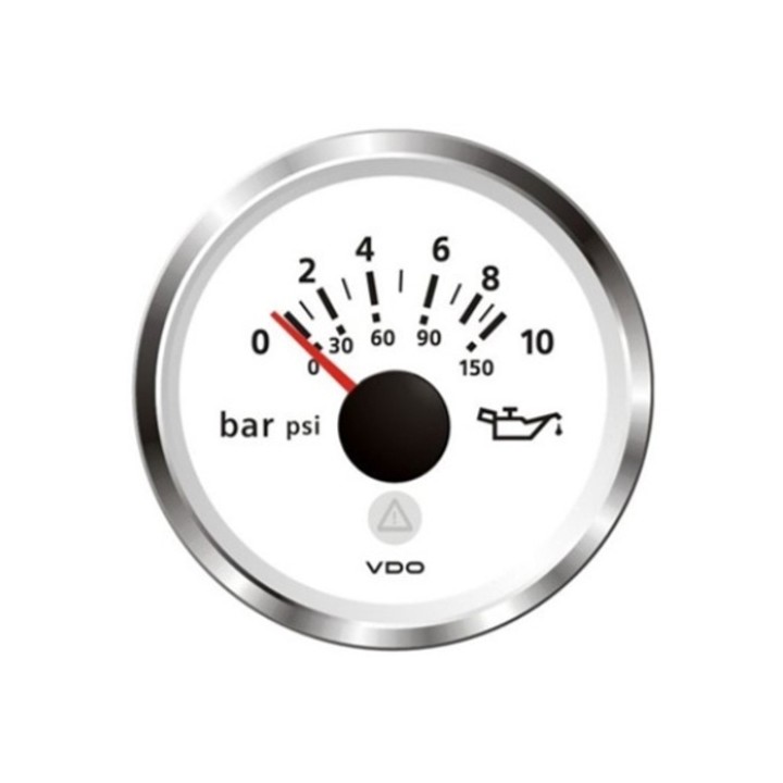 VDO A2C59514200 Pressure Gauge - Viewline 52mm 10 Bar Oil Pressure 12V/24V