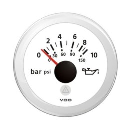 VDO Pressure Gauge - Viewline 52mm 10 Bar Oil Pressure 12V/24V
