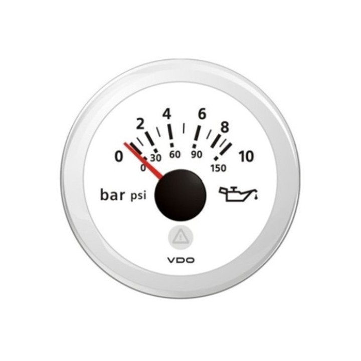 VDO A2C59514199 Pressure Gauge - Viewline 52mm 10 Bar Oil Pressure 12V/24V