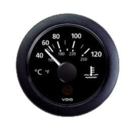 VDO Temperature Gauge - Viewline 52mm 12V/24V 40°C - 120°C Coolant