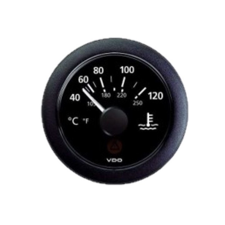 VDO A2C59514170 Temperature Gauge - Viewline 52mm 12V/24V 40°C - 120°C Coolant