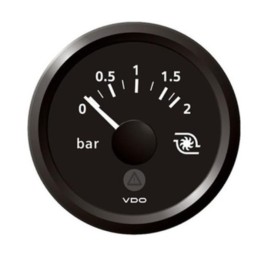 VDO Pressure Gauge - Viewline 52mm 2 Bar Turbo Pressure 12V/24V