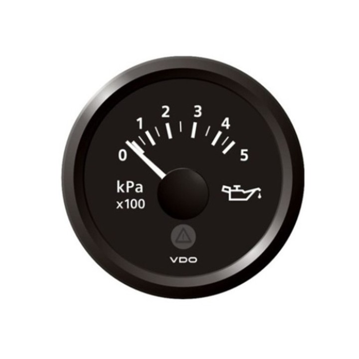 VDO A2C59514127 Pressure Gauge - Viewline 52mm 500 Kpa Oil Pressure 12V/24V