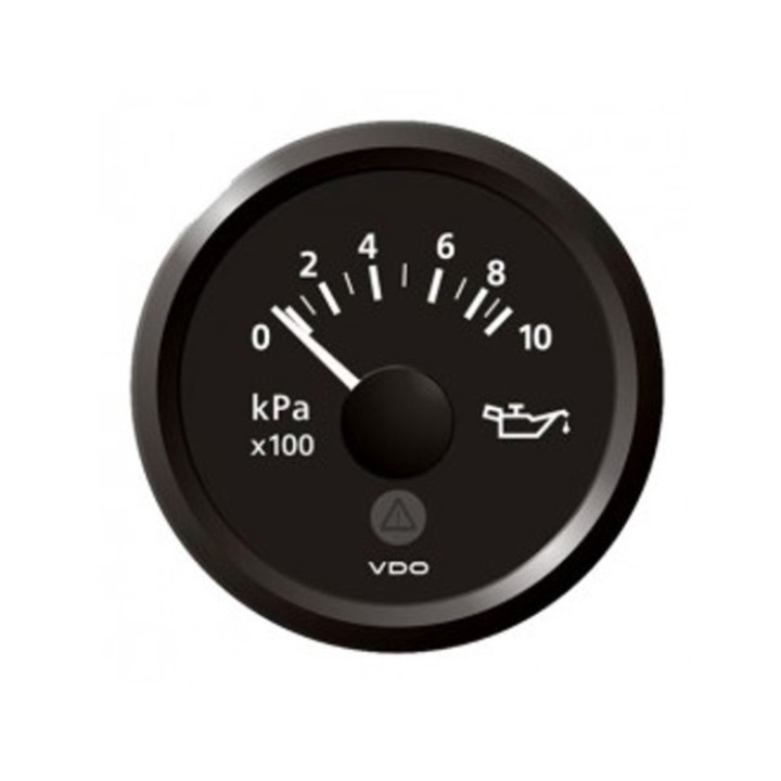 VDO A2C59514115 Pressure Gauge - Viewline 52mm 1000 Kpa Oil Pressure 12V/24V