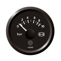 VDO Pressure Gauge - Viewline 52mm 10 Bar Brake Pressure 12V/24V