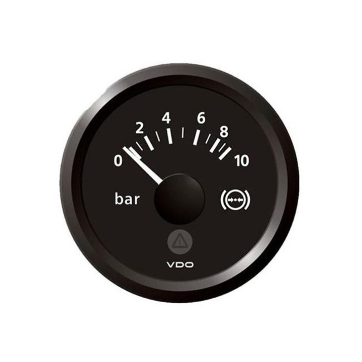 VDO A2C59514104 Pressure Gauge - Viewline 52mm 10 Bar Brake Pressure 12V/24V