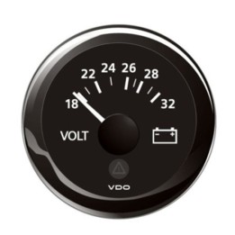 VDO Voltmeter - Viewline 52mm 24V (16V-32V) Display