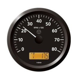 VDO Tachourmeter - Viewline 110mm 8000 Rpm 12V/24V