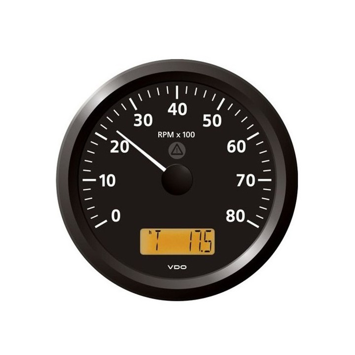 VDO A2C59512418 Tachourmeter - Viewline 110mm 8000 Rpm 12V/24V
