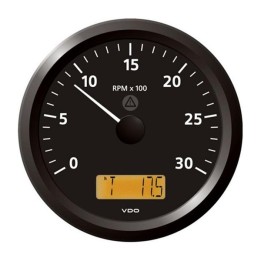 VDO Tachourmeter - Viewline 110mm 3000 Rpm 12V/24V