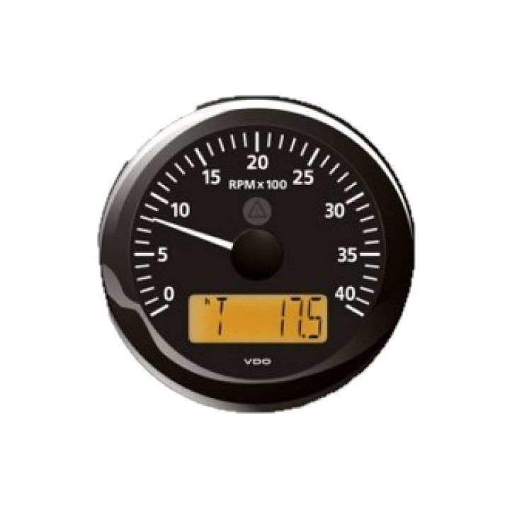VDO A2C59512391 Tachourmeter - Viewline 85mm 4000 Rpm 12V/24V