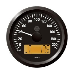 VDO Speedometer - Viewline 85mm 200 KM/h 12V/24V