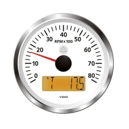 VDO Tachourmeter - Viewline 85mm 8000 Rpm 12V/24V