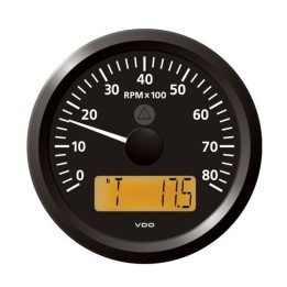 VDO Tachourmeter - Viewline 85mm 8000 Rpm 12V/24V