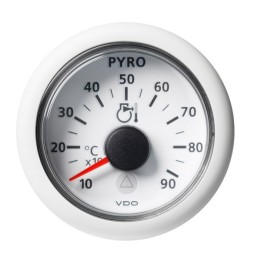 VDO Pyrometer Gauge - Viewline 52mm 12V/24V 100°C - 900°C Manifold Temperature