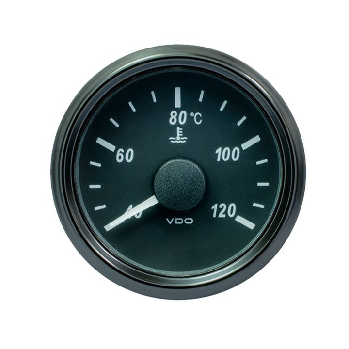 VDO A2C3833320030 Temperature Gauge - SingleViu 52mm 12V/24V 40°C - 120°C Coolant