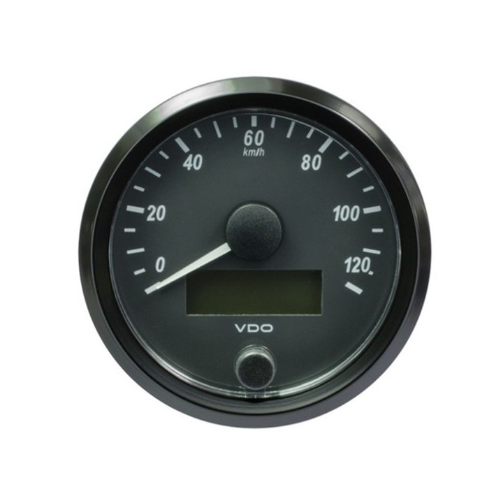 VDO A2C3832910001 Speedometer - SingleViu 80mm 120 KM/h 12V/24V (Gauge Only)