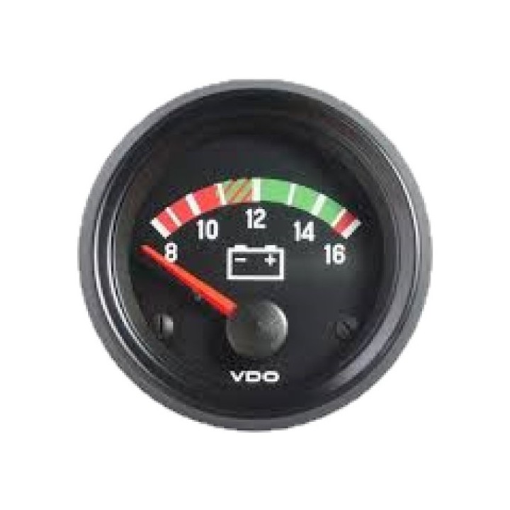 VDO 332-030-001C Voltmeter - Cockpit International 52mm 12V (8V-16V) Display