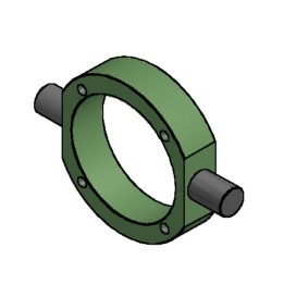 Pneumax SETP08CTR/UD Imperial Mine Cylinder Centre Trunnion Mounting (H-Mount) 8