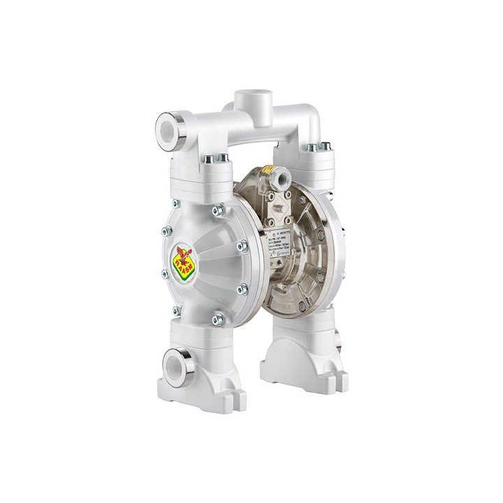 Raasm 2B8/16117HH5 Dual Inlet Diaphragm Pump Series 1/2" 120-Ppab In Polypropylene & Aluminum With Membranes In Hytre