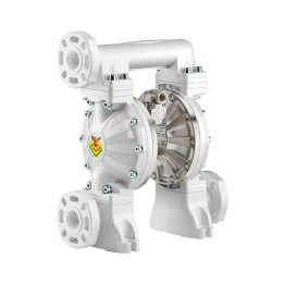 Raasm 2B7/26117NHI Dual Inlet Diaphragm Pump Series 1" 1000-Ppab In Polypropylene & Aluminum With Membranes In Nbr, S