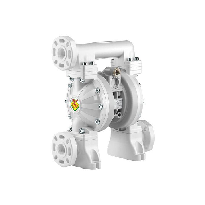 Raasm 2A7/2677HHI Dual Inlet Diaphragm Pump Series 1" 1000-Ppb In Polypropylene With Membranes In Hytrel®, Seats & B