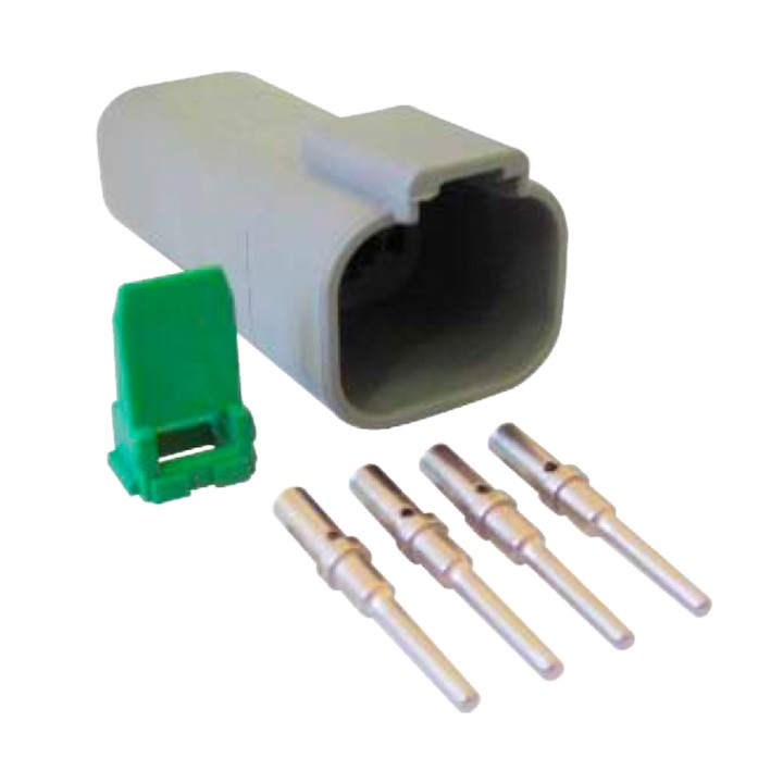 TE Connectivity Deutsch DT Series Connector Kit 4-Way Female Receptacle (DT4FKIT)