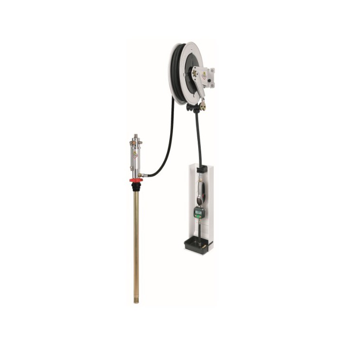 Raasm 37675 Wall Mounted Kit For Oil & Similar With Piston Pneumatic Pump Suitable For Drums 180-220 Kg, R 5:1