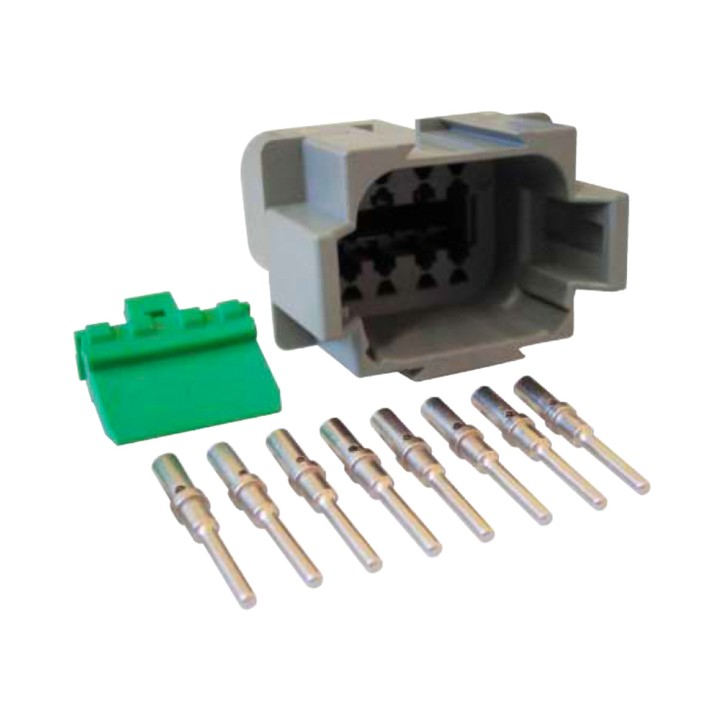 TE Connectivity Deutsch DT Series Connector Kit 8-Way Female Receptacle (DT8FKIT)