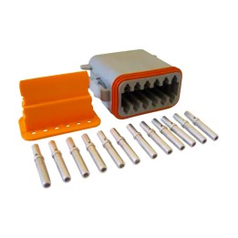 TE Connectivity Deutsch DT Series Connector Kit 12-Way Male Receptacle (DT12MKIT)