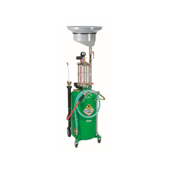 Raasm 44091 Combination Air Operated Oil Suction Drainer 90 Litre With Transparent Chamber