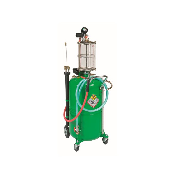 Raasm 43091 Air Operated Waste Oil Drainer 90 Litre With Transparent Chamber