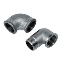 Piusi F08609000 Elbow F/F 1In G Nickeled Brass