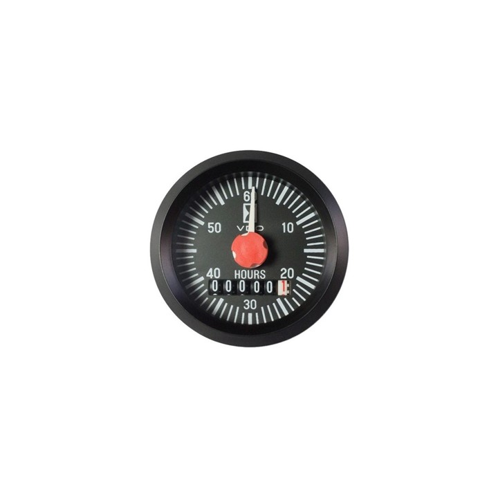 VDO Hourmeter Cockpit International 52mm 12V with M Hand (sell 331 810 012 002g 24V)
