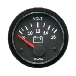 VDO Voltmeter Cockpit Vis 12V 52mm (8v 16V) Display