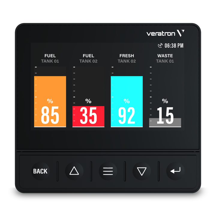 Veratron OL 4,3 inch Multifunctional color display with low profile black (B00126101)