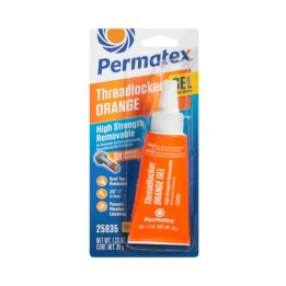 Permatex 25835 HIGH STRENGTH REMOVABLE THREADLOCKER ORANGE