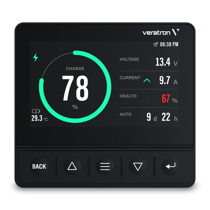 Veratron OL 4,3 inch Multifunctional color display with low profile black (B00126101)