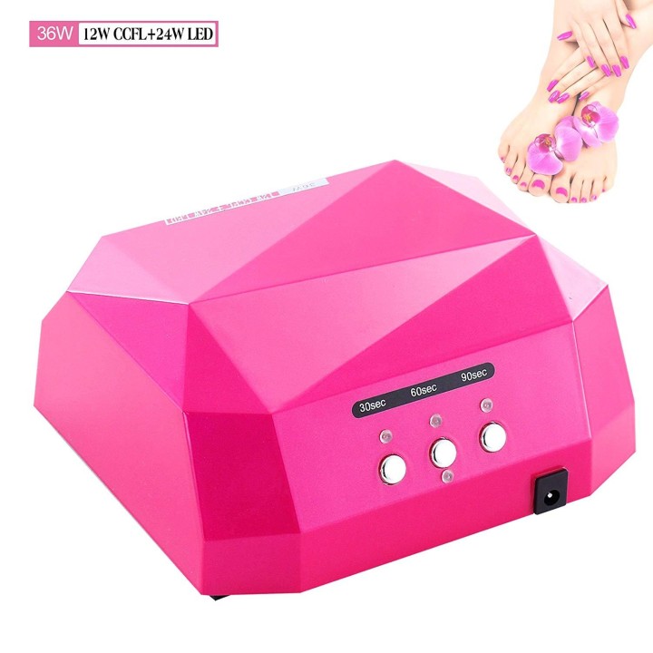 UV Equip GEL006 Gel Lamp 36W (12W CCFL + 24W LED) complete with timer (30, 60, 90s)