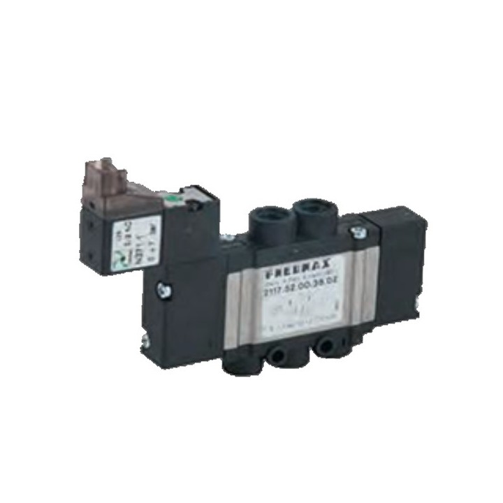 Pneumax 2135.52.00.39.02 Solenoid Valve 10Mm Flat - Series 2000 5/2 Sol Spring + Coil