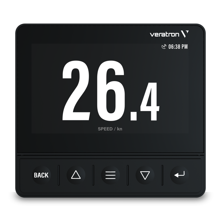 Veratron OL 4,3 inch Multifunctional color display with low profile black (B00126101)